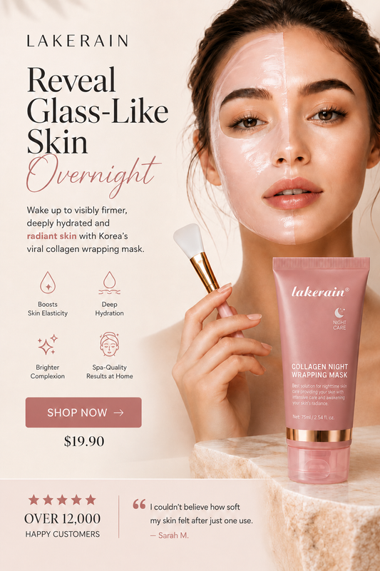 Collagen mask for luminous, elastic skin